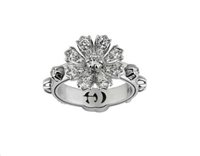 Anello Gucci Donna Running G in Oro bianco YBC581843001014-14 - YBC581843001014-14